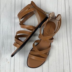 Marc New York tan snake gladiator sandals